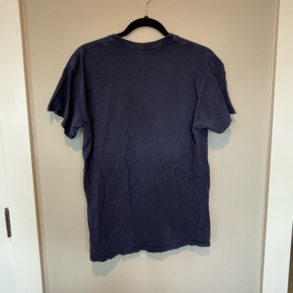 Gildan Michigan Dark Blue Tee with Yellow Lettering - Picture 2 of 4